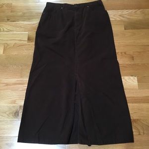 Plus Size Brown Eddie Bauer Skirt